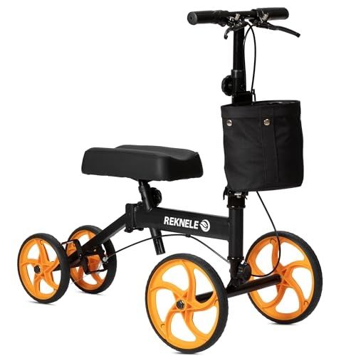 Photo 1 of ELENKER Knee Scooter Economy Steerable Knee Walker with 10" Front Wheels Portable Crutch Alternative Black
