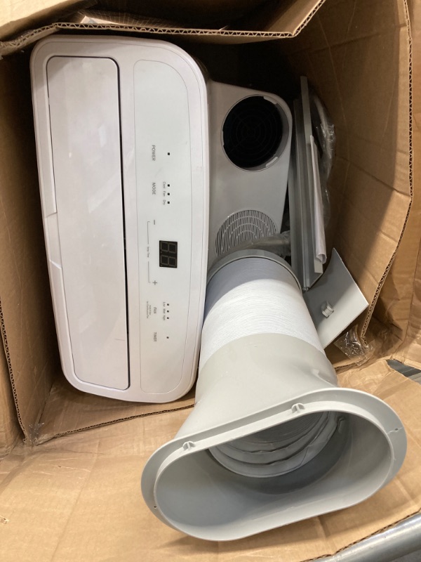 Photo 2 of ***PARTS ONLY, DOES NOT WORK ****GE 14,000 BTU Portable Air Conditioner for Medium Rooms up to 550 sq ft. (9,850 BTU SACC), 3-in-1 with Dehumidify, Fan, and Auto Evaporation, Included Window Installation Kit