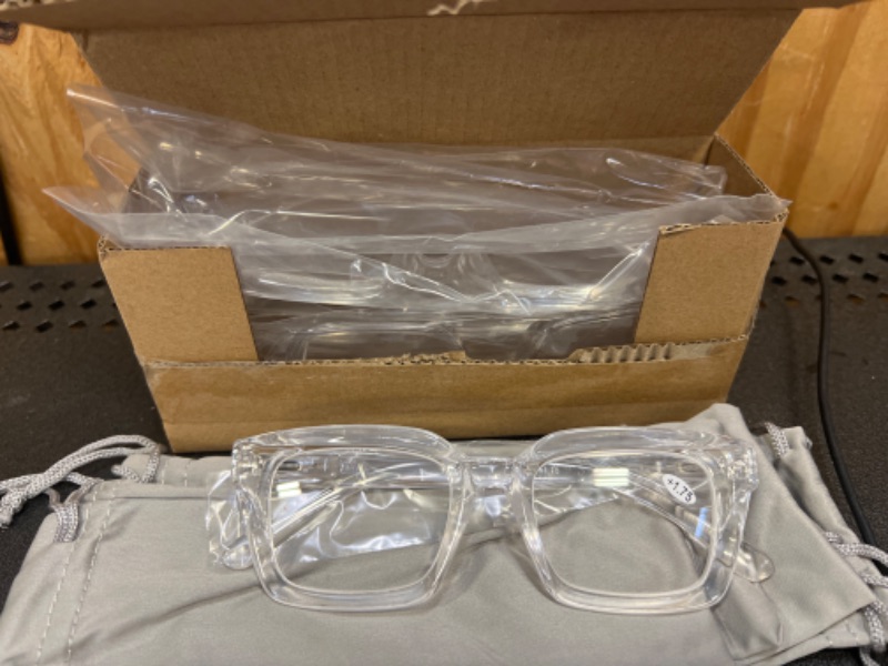 Photo 1 of 4 pack eyeglasses transparent +1.75