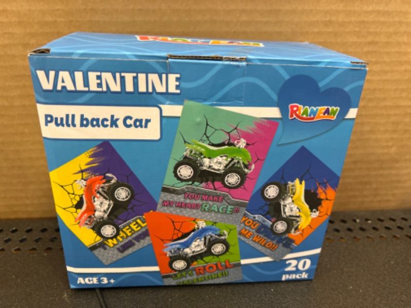 Photo 1 of AouEtnay 28 Pack Valentines Day Gifts Cards for Kids Pull Back Car Racing Cars for Kids with Valentines Cards for Girls Boys Classroom Gift Exchange, School Prizes, Party Favors