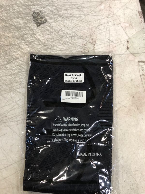 Photo 1 of WWW Knee Brace, 2 Pack Knee Compression Sleeve for Knee Pain, Knee Pads for Running, Basketball, Workout, Sports, Meniscus Tear, Arthritis, Joint Pain Relief - Support for Men & Women Large B-Black