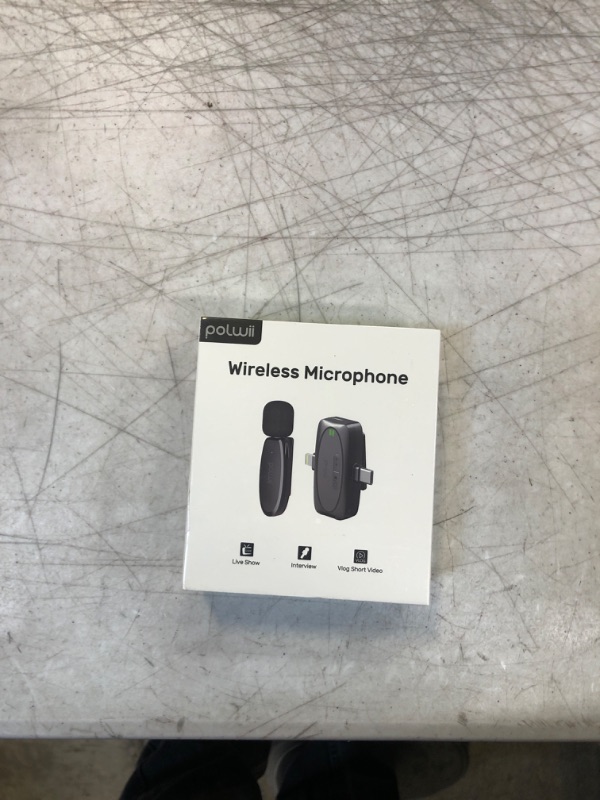 Photo 2 of 2 Pack Professional Wireless Lavalier Microphone for Android, iPhone iPad with Adapter Included Noise Reduction Plug-Play Clip on Lapel Mic for YouTube, Recording, Vlog, Facebook Live