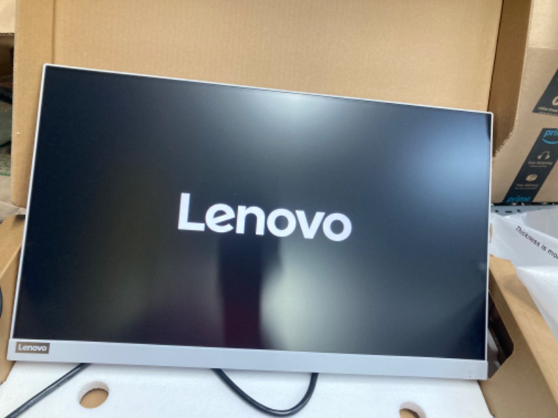 Photo 3 of Lenovo L24e-40 – Everyday Monitor - 23.8" FHD Display - 100Hz - 4ms–14ms Response Time - AMD FreeSync - Low Bluelight Certified - Tilt Stand - HDMI 1.4 - VGA - Audio Out 24" L24e-40