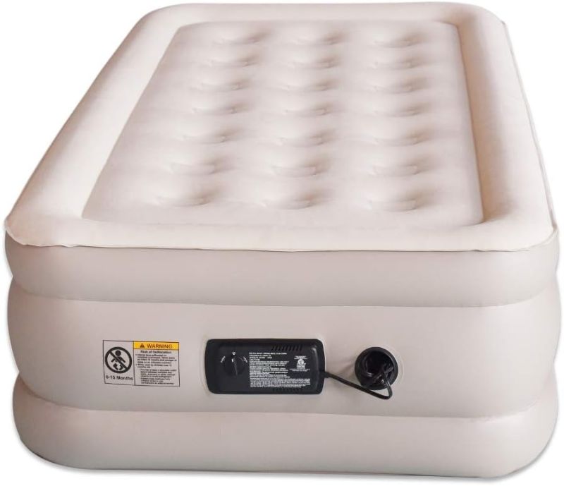 Photo 1 of Inflatable Air Mattress with Built-in Pump Comfortable Self-Inflating Air Bed for Guests or Travel