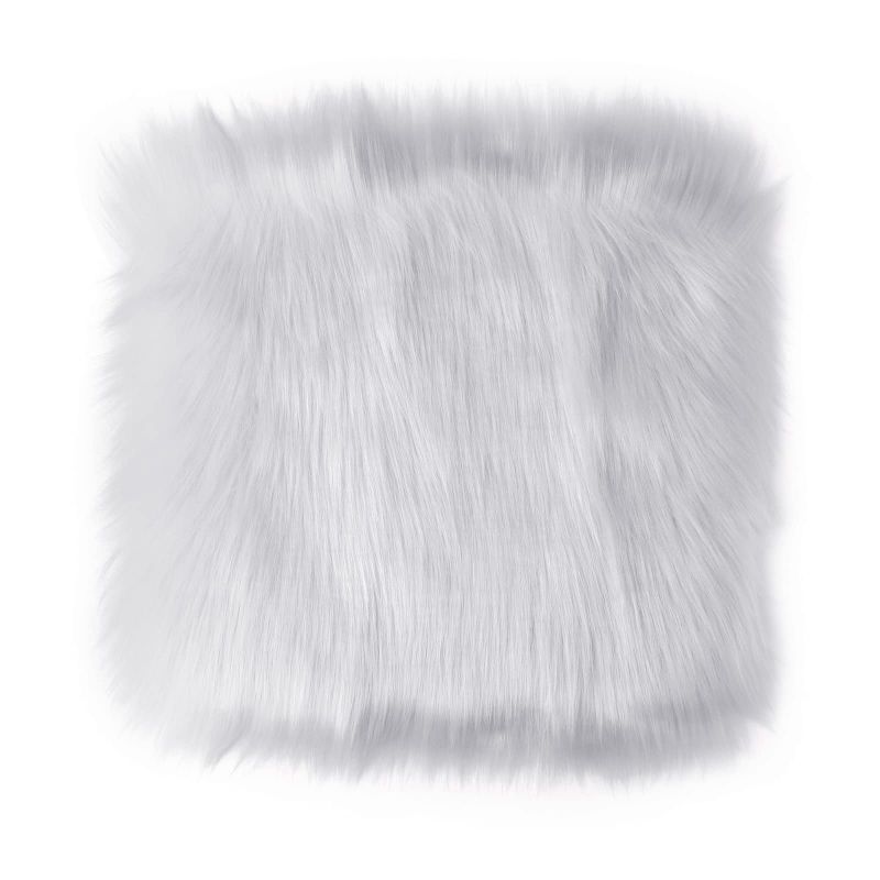 Photo 1 of &&& BUNDLE X 3 *** JIAKAI 12 Inches Mini Square Faux Fur Sheepskin Rugs,Fluffy Living Room Carpet Mini Small Size Fit for Photographing Background of Jewellery (Milky)