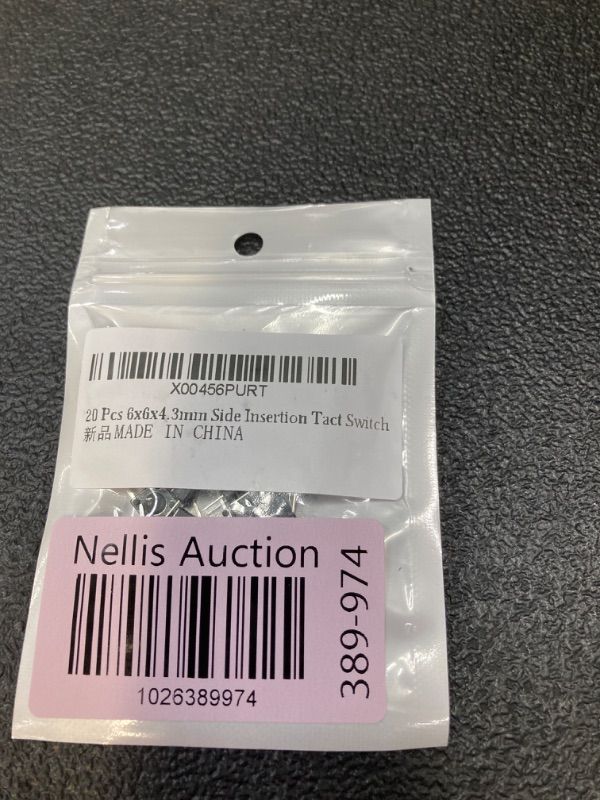 Photo 1 of 20 Pcs 6x6x4.3mm Side Insertion Tact Switch