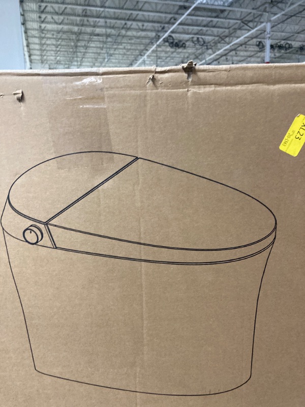 Photo 1 of Smart Bidet Toilet, Smart Toilet with Bidet Built in, Pump-assisted Flush, Foot Sensor Operation, Warm Water, Heated Seat, Air Dryer, Digital Display (TC-100GE)