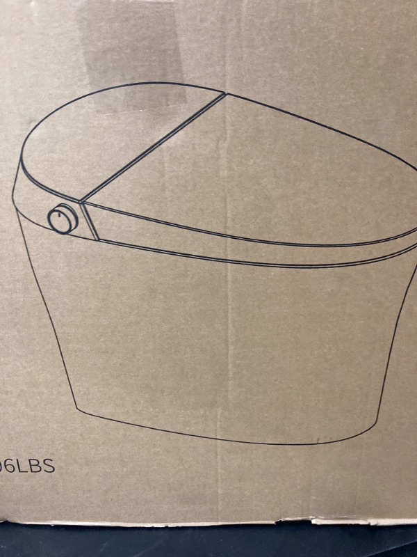 Photo 1 of Smart Bidet Toilet, Smart Toilet with Bidet Built in, Pump-assisted Flush, Foot Sensor Operation, Warm Water, Heated Seat, Air Dryer, Digital Display (TC-100GE)