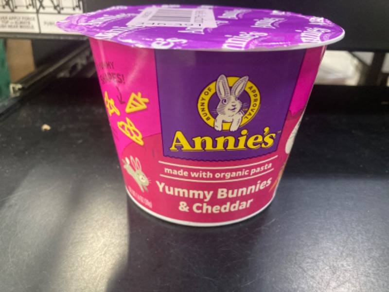 Photo 2 of Annie's Yummy Bunnies & Cheese Microwavable Cup, Single Serving 1.4oz