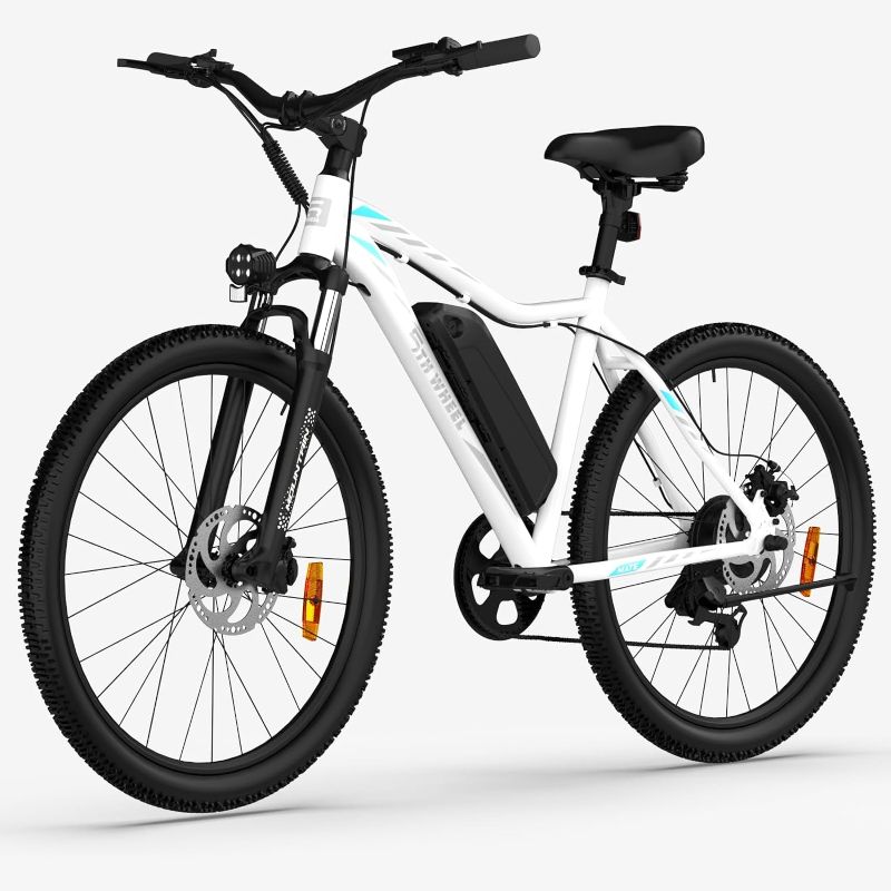 Photo 1 of 5TH WHEEL Mate Electric Bike for Adults with 1000W Peak Motor and 468WH Removable Battery Ebike, Color LCD Display Commuting Electric Mountain Bike with 7-Speed and Front Suspension