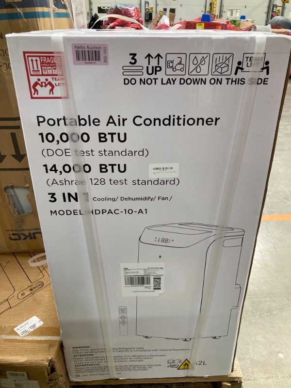 Photo 2 of 12,000 BTU Portable Air Conditioner Cools Up to 500 Sq.Ft, 3-IN-1 Energy Efficient Portable AC Unit with Remote Control & Installation Kits for Large Room, Campervan, Office, Temporary Space