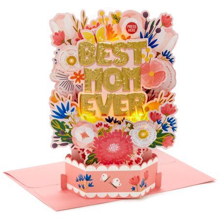 Photo 1 of Hallmark Paper Wonder Birthday or Mothers Day Pop up Card for Mom with Light and Sound (Best Mom Ever)
