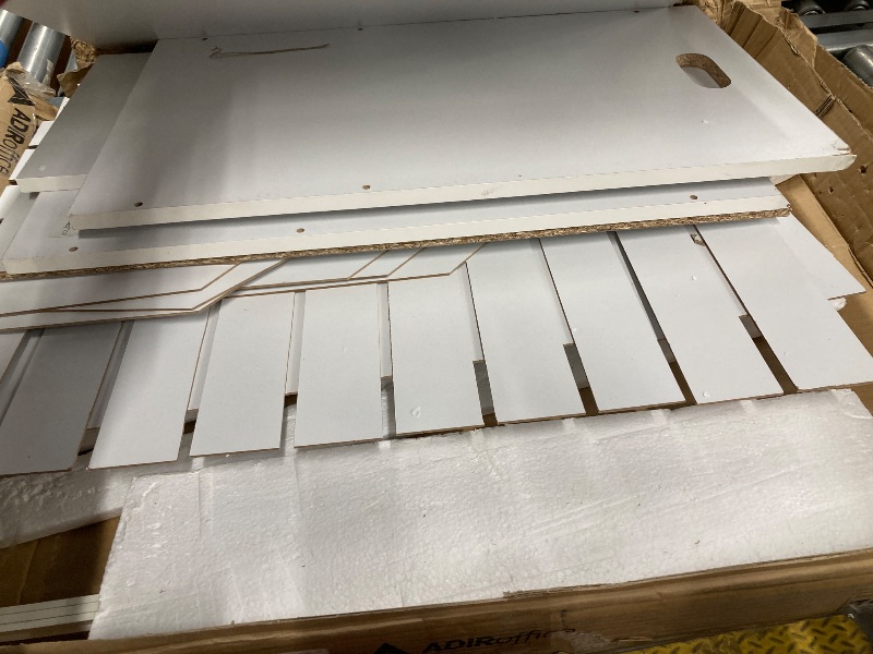 Photo 1 of ***NO INSTRUCTION MANUAL***AdirOffice Adir Blue Print Storage Organizer - Mobile Roll File Cart, Construction Plan Holders, Blueprint Cabinet with Wheels, Roll Files Storage for Office and Home (50 Slots, White)***NO INSTRUCTION MANUAL***