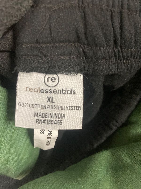 Photo 1 of ***Set 3, Pkg has 3 different sizes 5XT, 3X, XL***Real Essentials 3 Pack: Men's Tech Fleece Open Bottom Cargo Sweatpants with Pockets - Set 3, Pkg has 3 different sizes 5XT,3X,XL