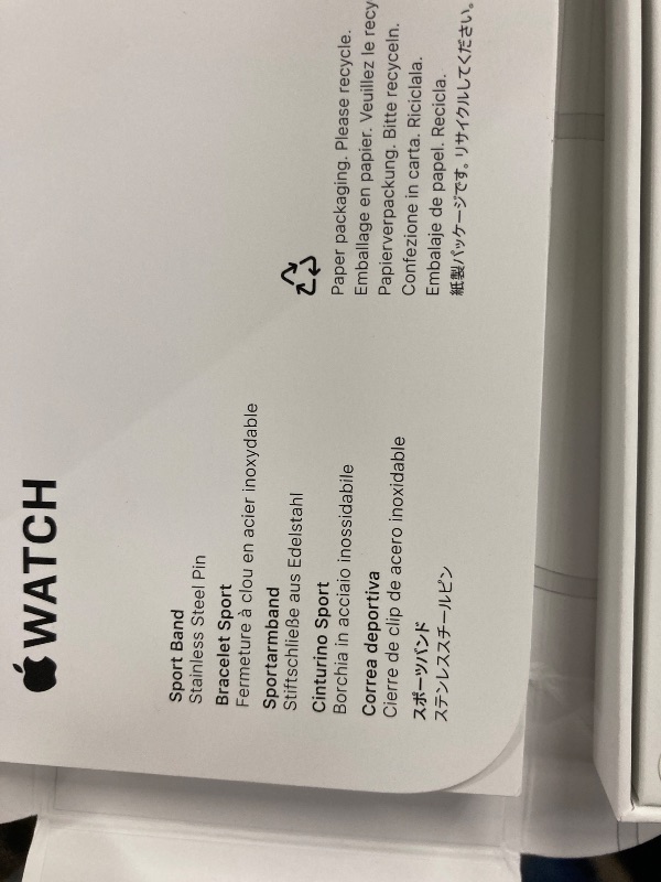 Photo 1 of **Factory Seale, its not permitted to Return, Not Refund**Apple Watch SE 3 [GPS 40mm] Smartwatch with Starlight Aluminum Case with Starlight Sport Band - S/M. Fitness and Sleep Trackers, Heart Rate Monitor, Always-On Display, Water Resistant