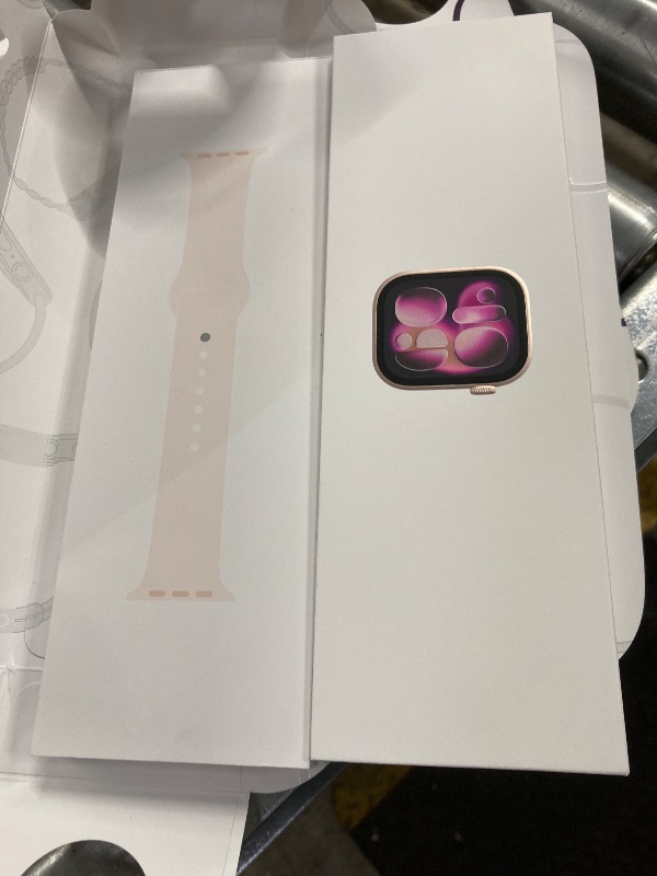 Photo 1 of **Factory Seale, its not permitted to Return, Not Refund**Apple Watch SE 3 [GPS 40mm] Smartwatch with Starlight Aluminum Case with Starlight Sport Band - S/M. Fitness and Sleep Trackers, Heart Rate Monitor, Always-On Display, Water Resistant