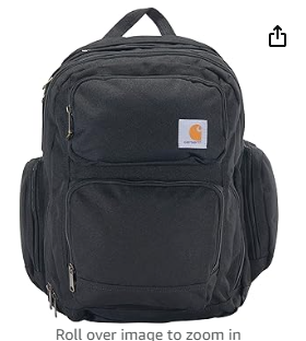 Photo 1 of Carhartt Unisex Adult Force Pro Backpack with 17-Inch Laptop Sleeve and Portable Charger Compartment, Black, One Size