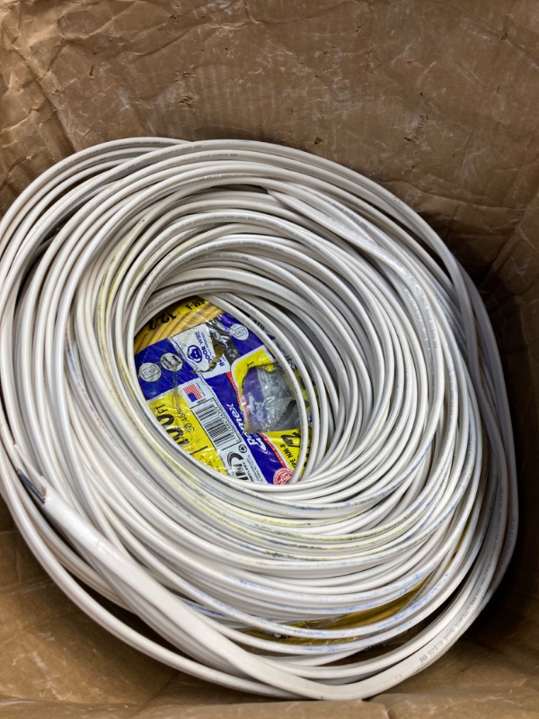 Photo 1 of 100 ft. 12/2 Solid Romex SIMpull CU NM-B W/G Wire(4 PACKS)