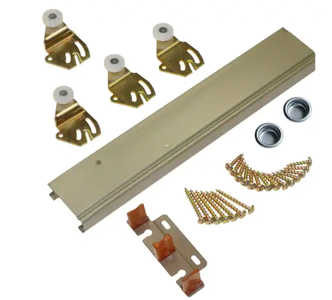 Photo 1 of 1166 Series 72 in. Sliding Bypass Track and Hardware Set for 2 Bypass Doors