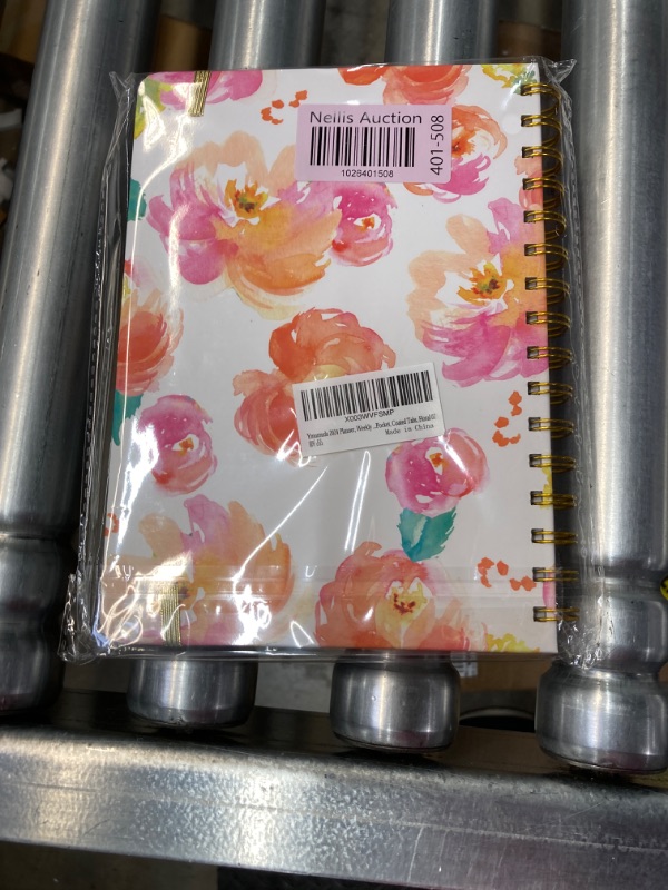 Photo 2 of Ymumuda 2024 Planner, 12-Month Weekly Monthly Planner from JAN.2024 to DEC.2024, 8.4" X 6", Spiral Planner Notebook with Stickers, Elastic Closure, Inner Pocket, Sticky Index Tabs, Floral 07 8.4"×6" V2024-07