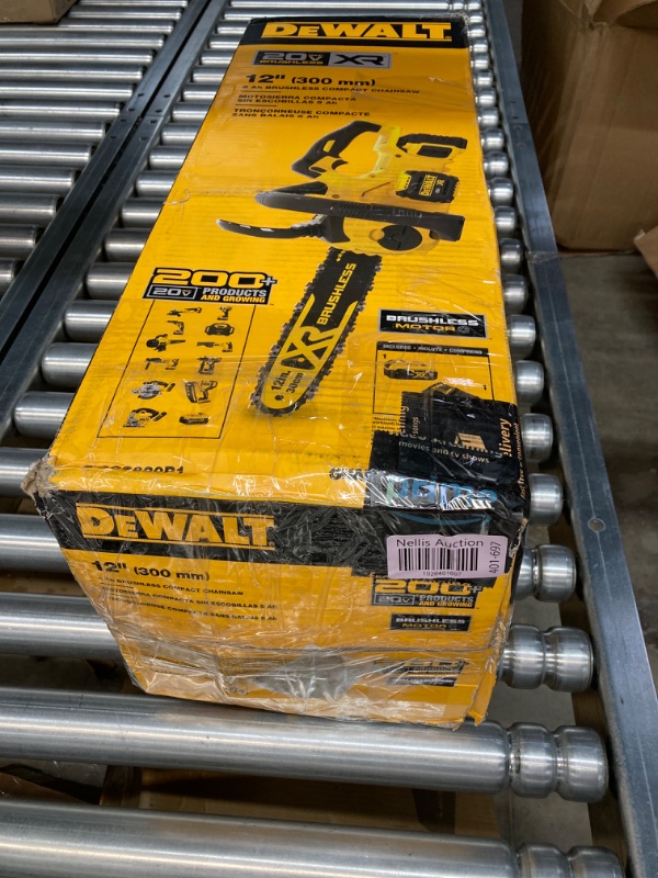 Photo 3 of ****(Charger was not included in box)****
12 in. 20V MAX Lithium-Ion Cordless Brushless Chainsaw with (1) 5.0Ah Battery and Charger Included