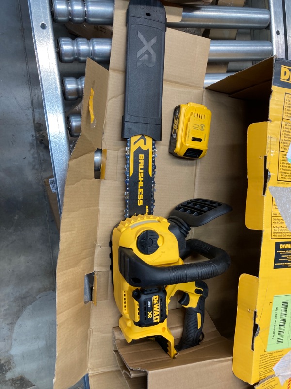 Photo 2 of ****(Charger was not included in box)****
12 in. 20V MAX Lithium-Ion Cordless Brushless Chainsaw with (1) 5.0Ah Battery and Charger Included