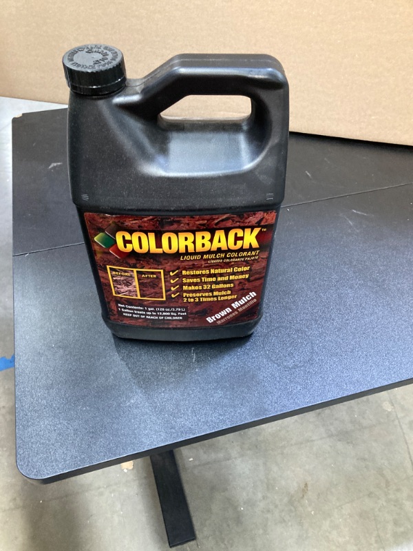 Photo 1 of Mulch Liquid Color Concentrate, 12,800 Square Feet Coverage, 1-Gallon, Brown Brown 1 Gallon (Pack of 1)