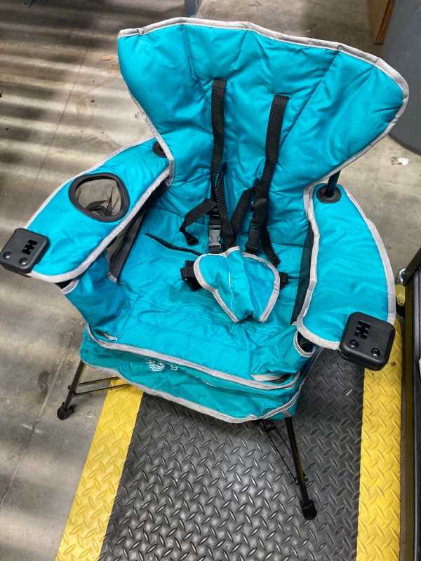 Photo 2 of Baby Delight Go with Me Venture Portable Chair, Indoor and Outdoor, Sun Canopy, 3 Child Growth Stages, Teal Venture Deluxe, Teal