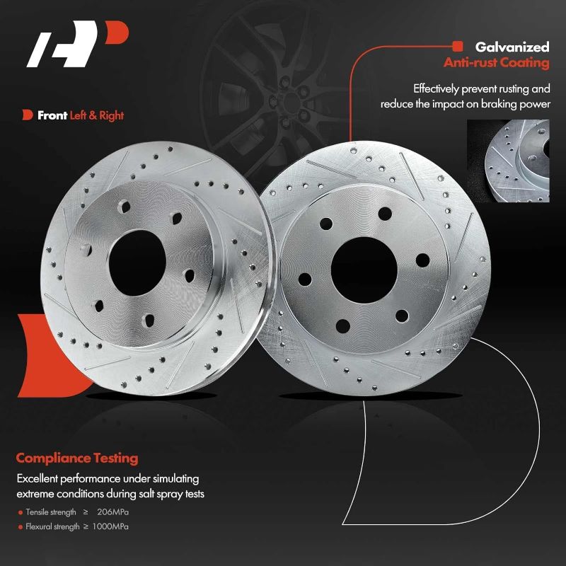 Photo 1 of A-Premium BRAKE DISC 2 PC SET