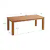 Photo 1 of Callahan Teak Dining Table 80 in. W