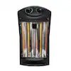 Photo 1 of 1500-Watt Black Electric Tower Quartz Infrared Space Heater with Thermostat