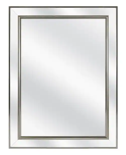 Photo 1 of 20 in. W x 26 in. H Rectangular Medicine Cabinet with Mirror