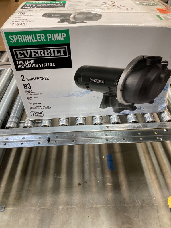 Photo 2 of 2 HP Plastic Lawn Sprinkler Pump