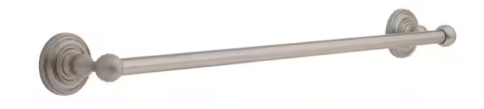 Photo 1 of Greenwich 24 in. Towel Bar in SpotShield Brushed Nickel