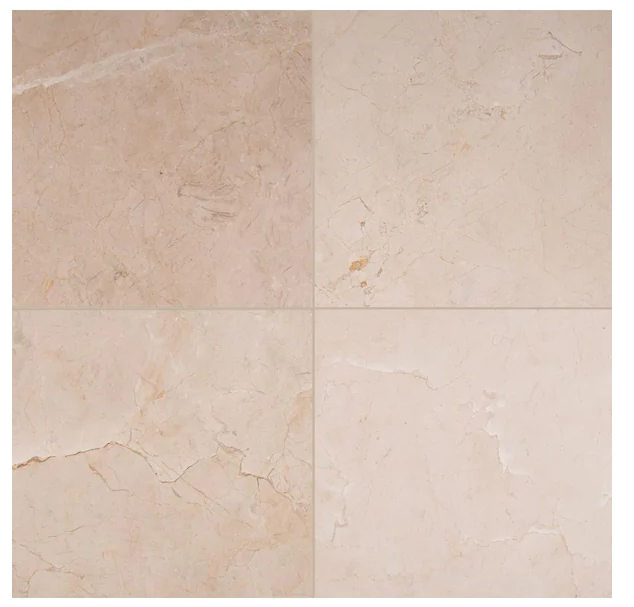 Photo 2 of Crema Marfil 18 in. x 18 in. Polished Marble Floor and Wall Tile (9 sq. ft./Case)