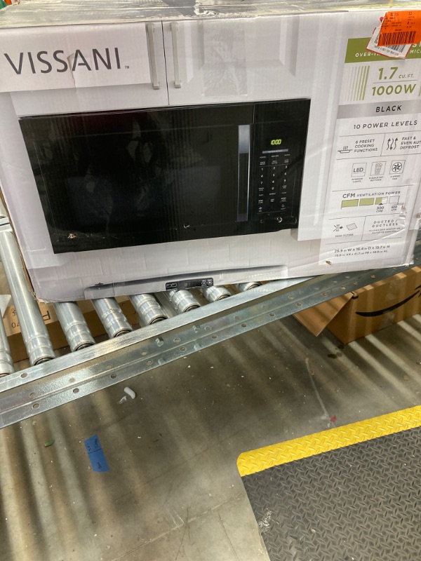 Photo 5 of 1.7 cu. ft. 1000-Watt Over the Range Microwave in Black