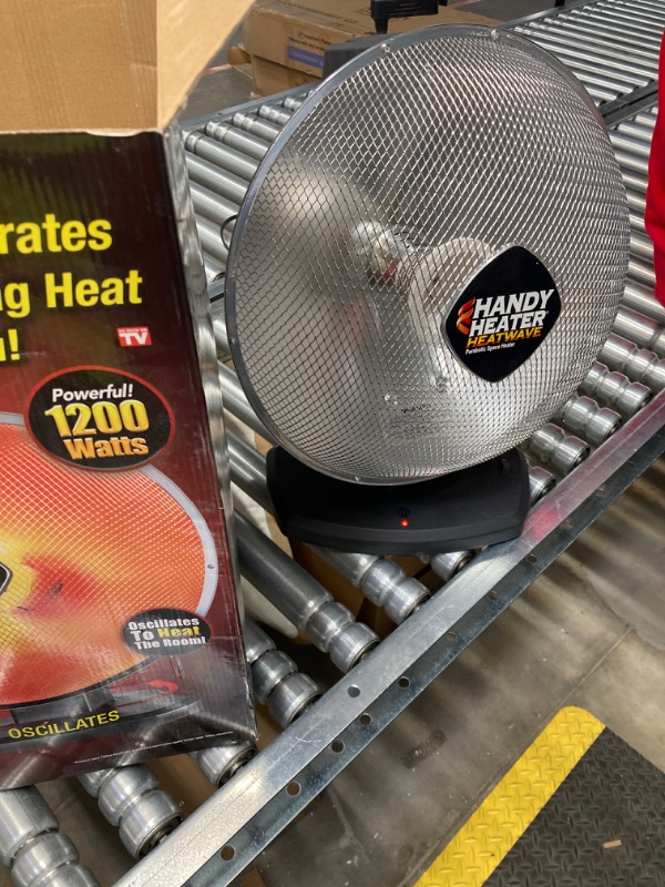 Photo 1 of 1200-Watt Electric Oscillating Ceramic Parabolic Space Heater