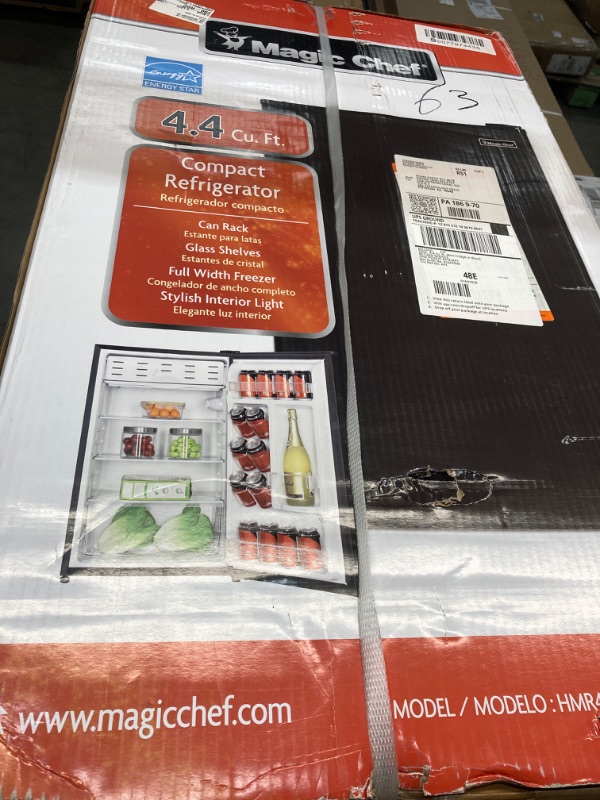 Photo 1 of 4.4 cu. ft. Mini Fridge in Black