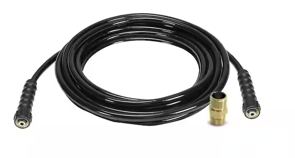 Photo 1 of 5/16 in. x 40 ft Replacement/Extension Hose for Cold Water 3700 PSI Pressure Washers, Includes M22 Adapter