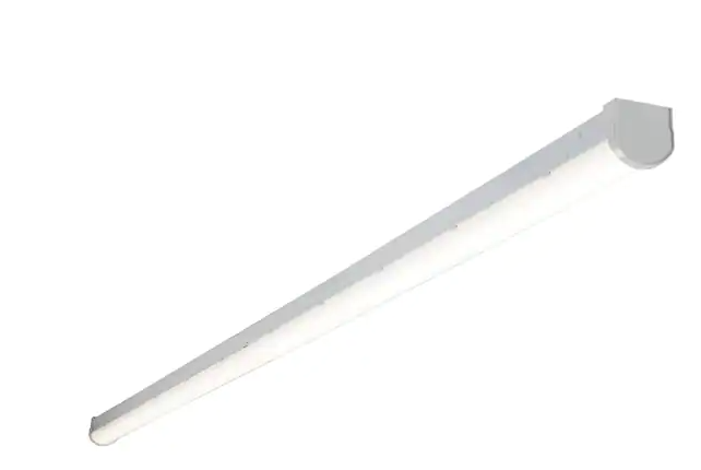 Photo 1 of 8 ft. Linear White Integrated LED Warehouse Strip Light with 8176 Lumens, 4000K, UNV Voltage