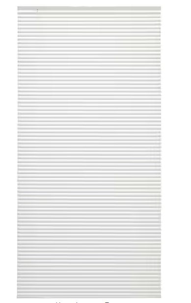 Photo 1 of Alabaster Cordless Light Filtering 1 in. Slats Vinyl Mini Blind - 35 in. W x 72 in. L