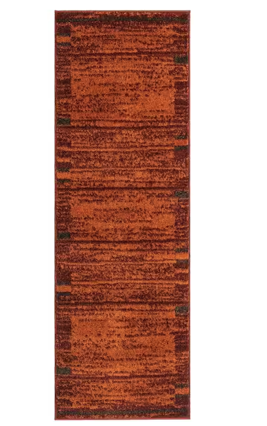 Photo 1 of Autumn Foilage Terracotta 2' 0 x 6' 0 Runner Rug