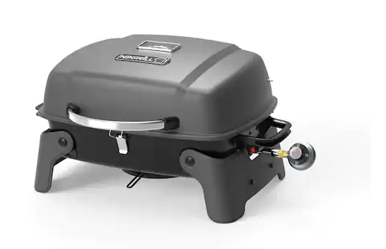 Photo 1 of 1-Burner Portable Propane Gas Table Top Grill in Black