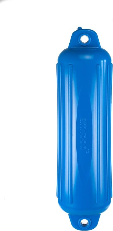 Photo 1 of Attwood 9356BD1 Softside UV-Resistant Marine Oval Boat Fender, Blue, 6-Inch x 24-Inch, One Size