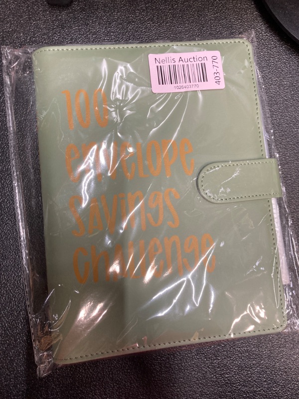 Photo 1 of 100 Envelopes Challenge Binder,A5 Money Saving Challenges Binder Kit,Savings Budget Binder with Cash Envelopes and Easy Fun Way to Save $5,050 (Green)
