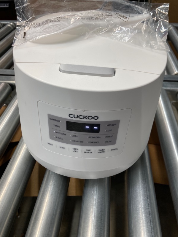 Photo 2 of CUCKOO 6-Cup / 1.5 Qt. (Uncooked) Micom Rice Cooker and Warmer, Steamer basket, 11 Operating Modes: White Rice, Brown Rice & More, Nonstick Inner Pot, Made in Korea, Small Rice Cooker, Multi Cooker, CR-0641F