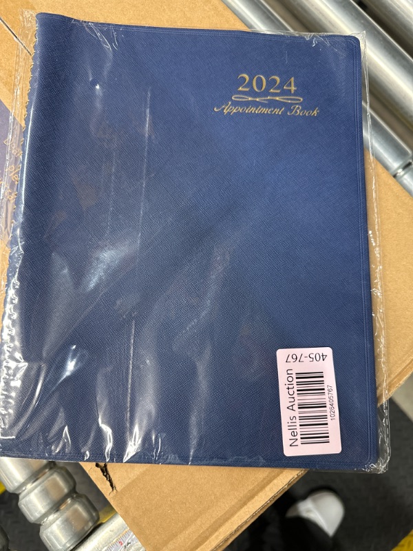 Photo 2 of Appointment Book/Planner 2024 - Weekly Appointment Book/Planner 2024, January 2024 - December 2024, 8.43" x 10.67", 15 Minutes, Wirebound - Blue