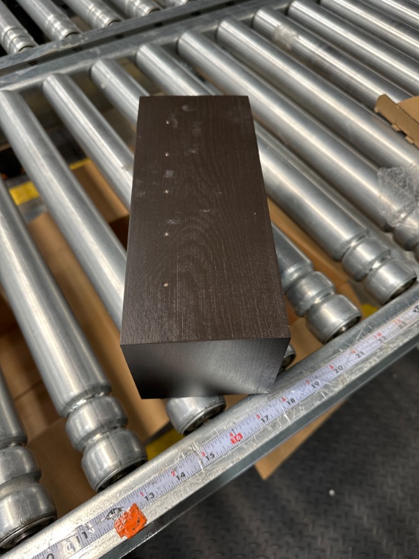 Photo 1 of VIS'V Wall Mounted Mail Key Holder, Small Wooden Key Mail Organizer with 5 Hooks Wall Mount Key Rack with Shelf Key Letter Storage Hanger for Entryway Hallway Doorway - Dark Brown