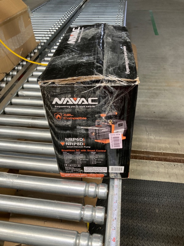 Photo 5 of ***SEE NOTES***  NAVAC NRP8Di Master Series Vacuum Pump, 8 cfm, Dual-Stage, 15 Microns, Built-in Micron Gauge & UEi Test Instruments PDT650 Folding Pocket Digital Thermometer,Yellow Vacuum Pump + Thermometer, PDT650