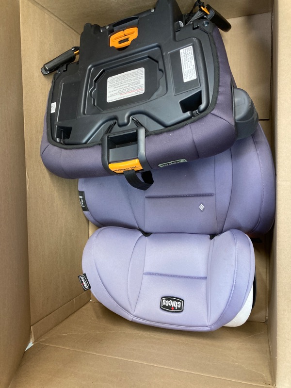 Photo 2 of Chicco KidFit ClearTex Plus 2-in-1 Belt-Positioning Booster Car Seat, Backless and High Back Booster Seat, for Children Aged 4 Years and up and 40-100 lbs. | Lilac/Purple KidFit Plus with ClearTex® No Chemicals Lilac/Purple